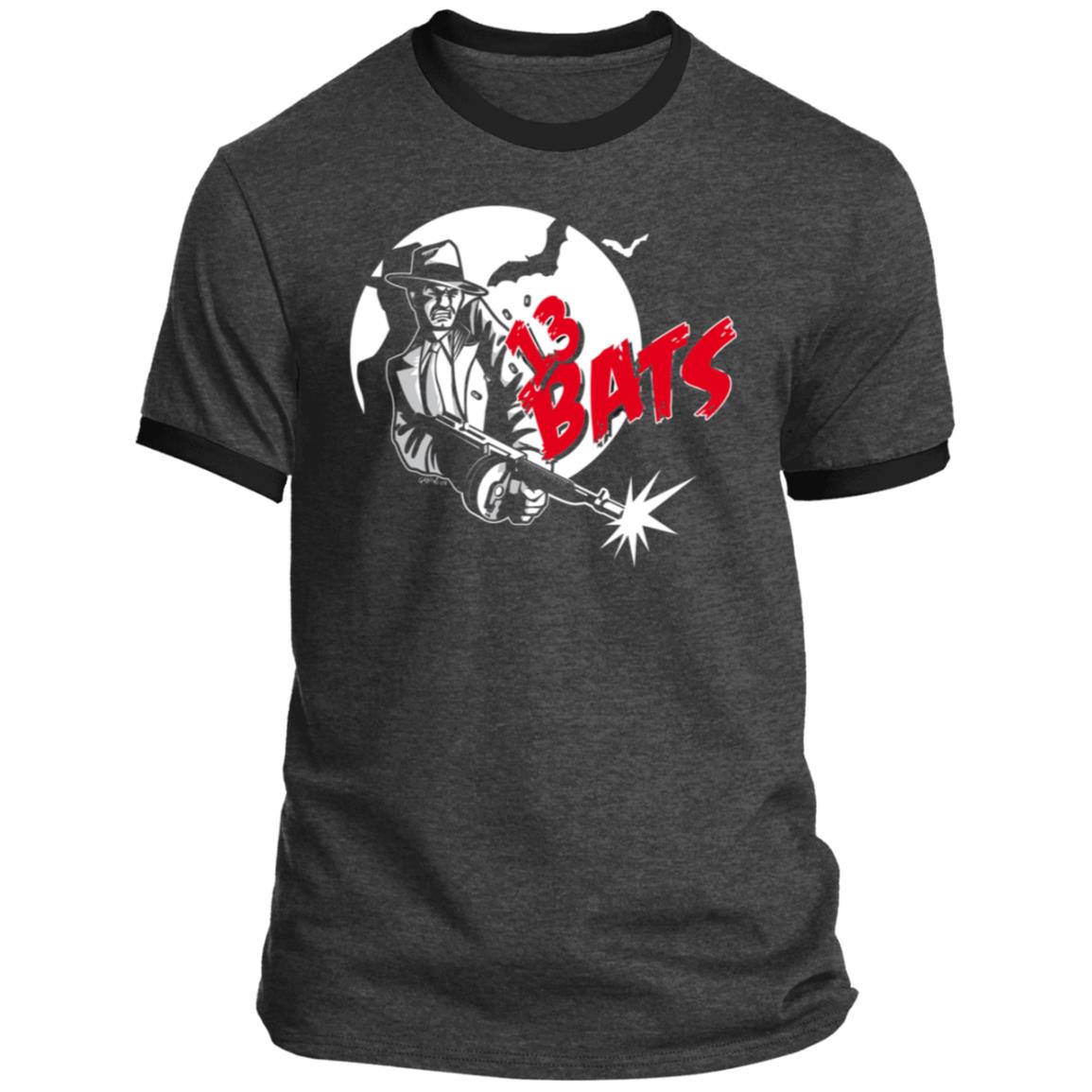 13 Bats Mafioso con Tommy Gun Ringer Tee