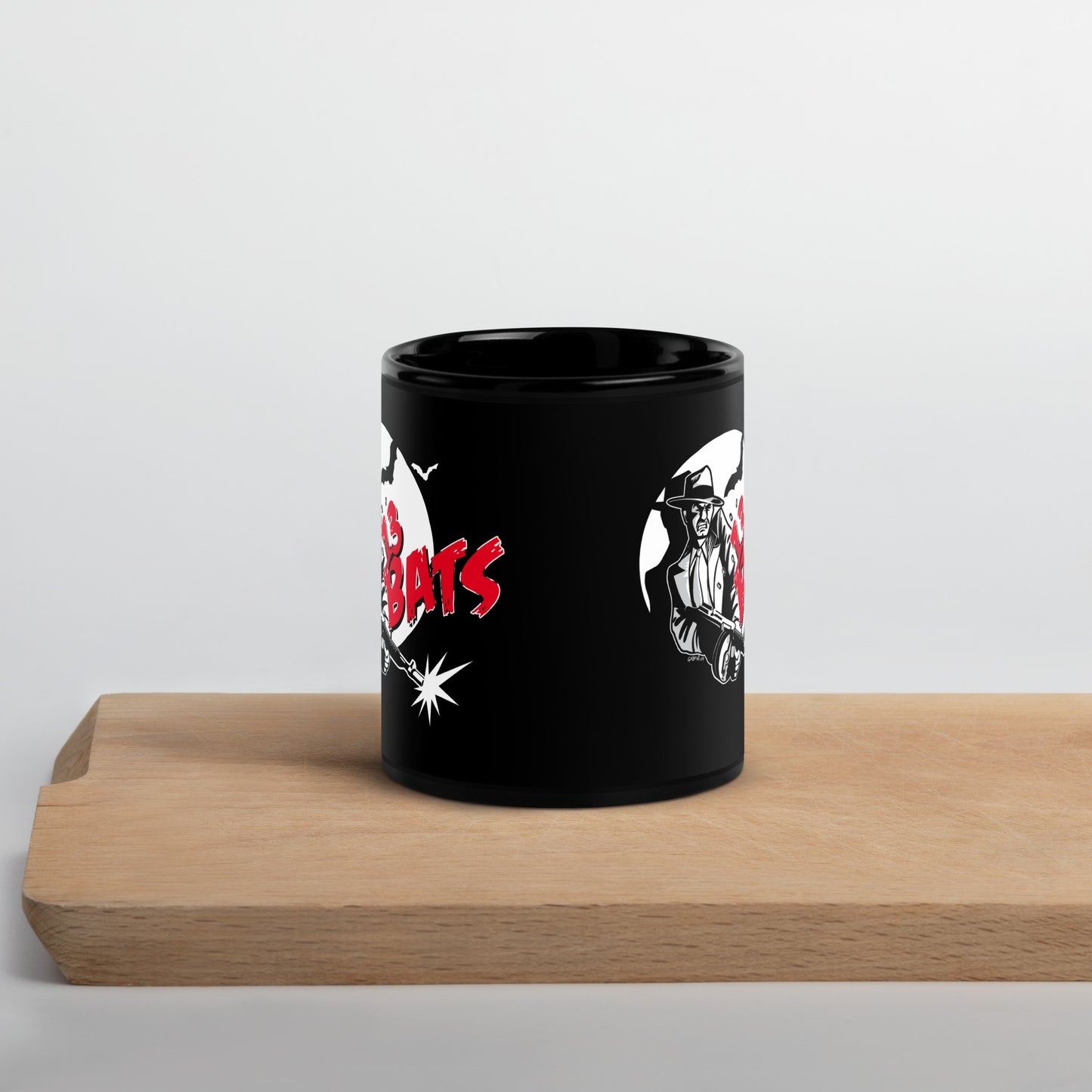 13 Bats Mafioso con Tommy Gun Black Mug