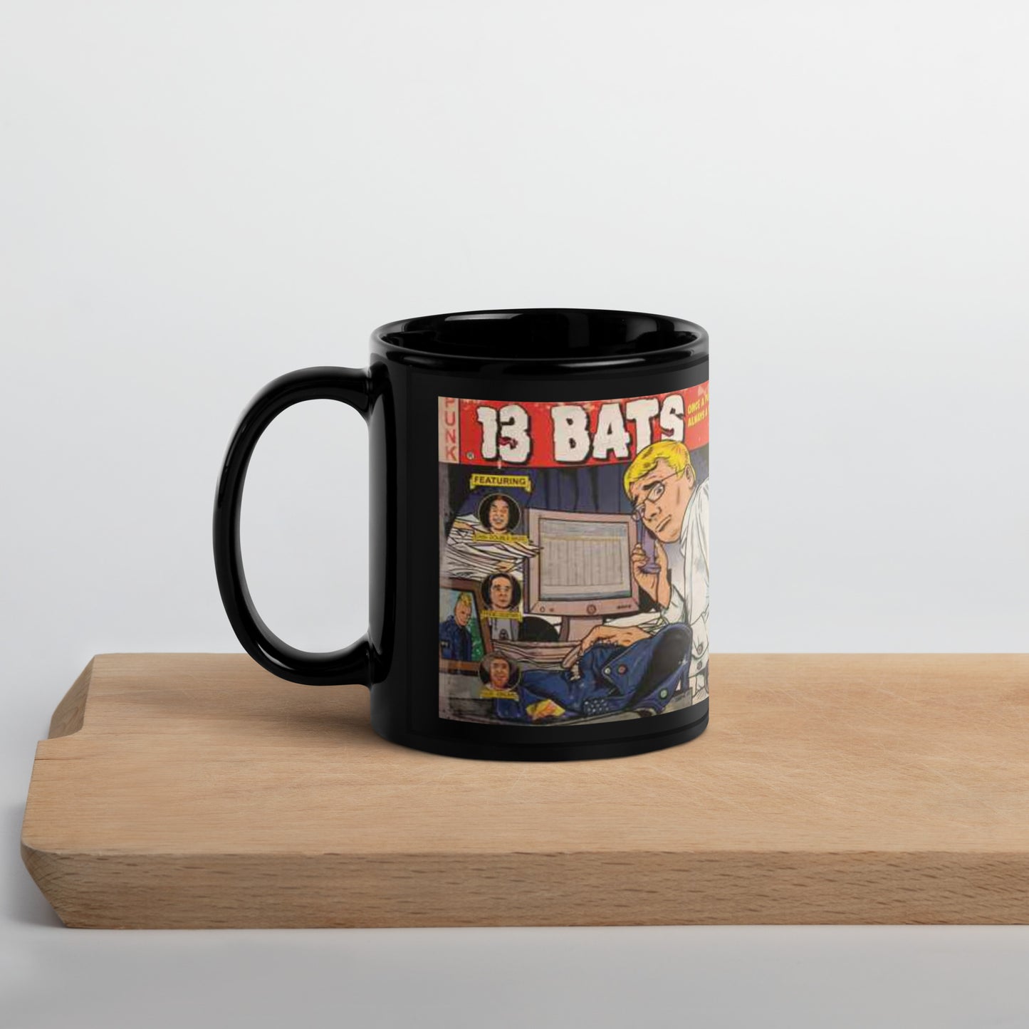 13 Bats Once a Punk always a Punk Black Mug