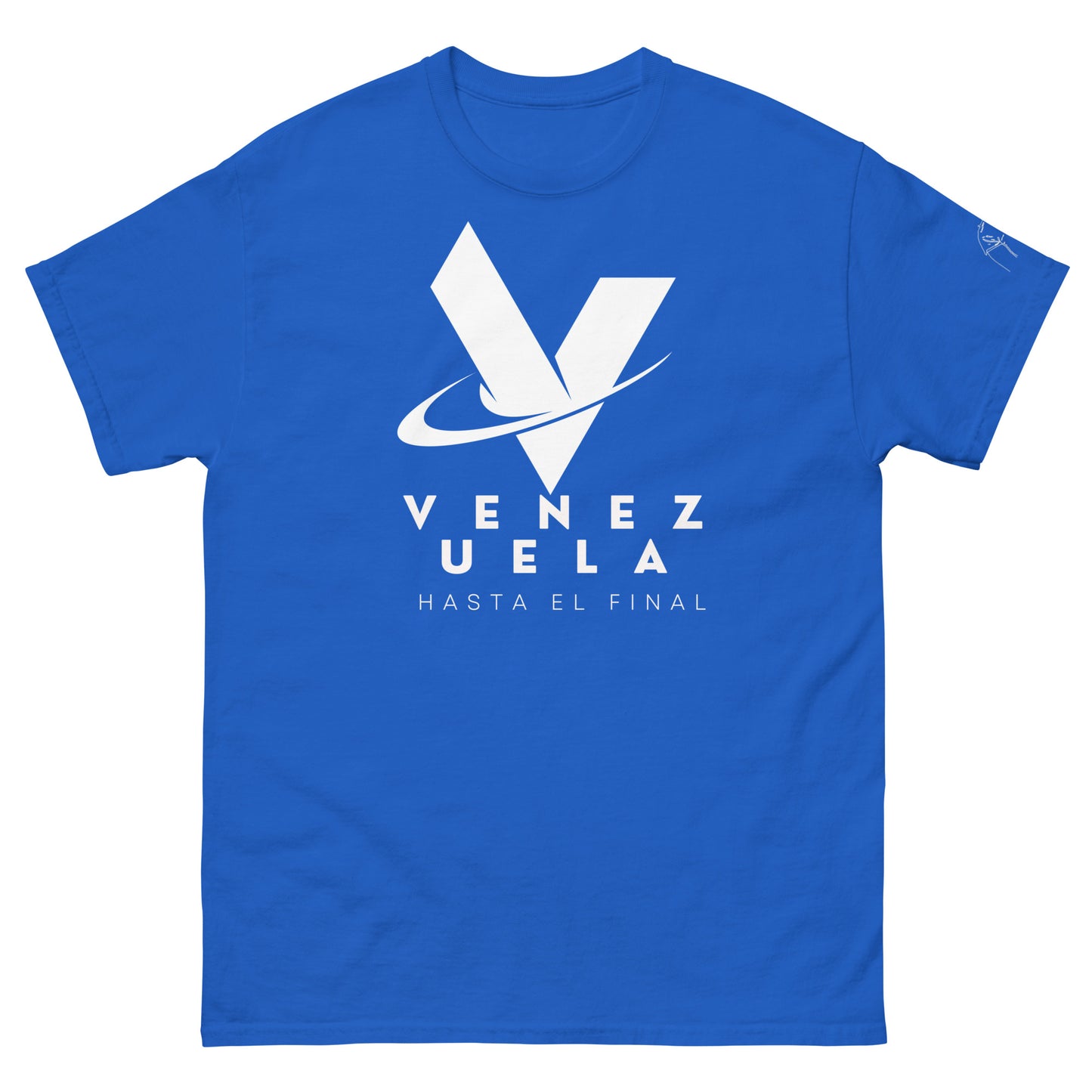 Camiseta clasica azul Venezuela hasta el final