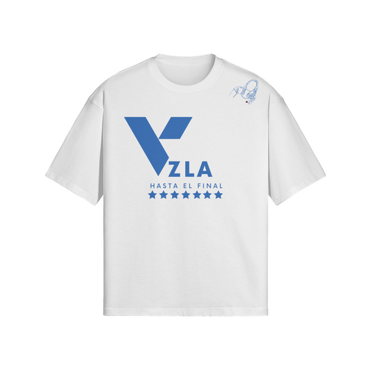 Camiseta Oversized Venezuela hasta el final blanco