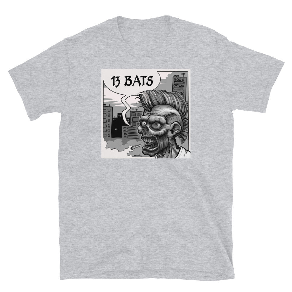 13 Bats Punk BW T-Shirt