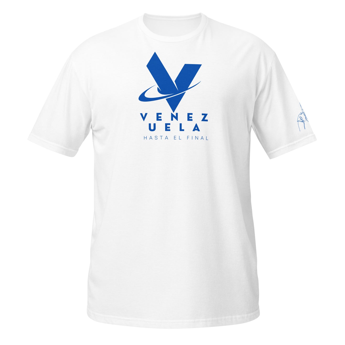 Camiseta manga corta Venezuela hasta el final blanco