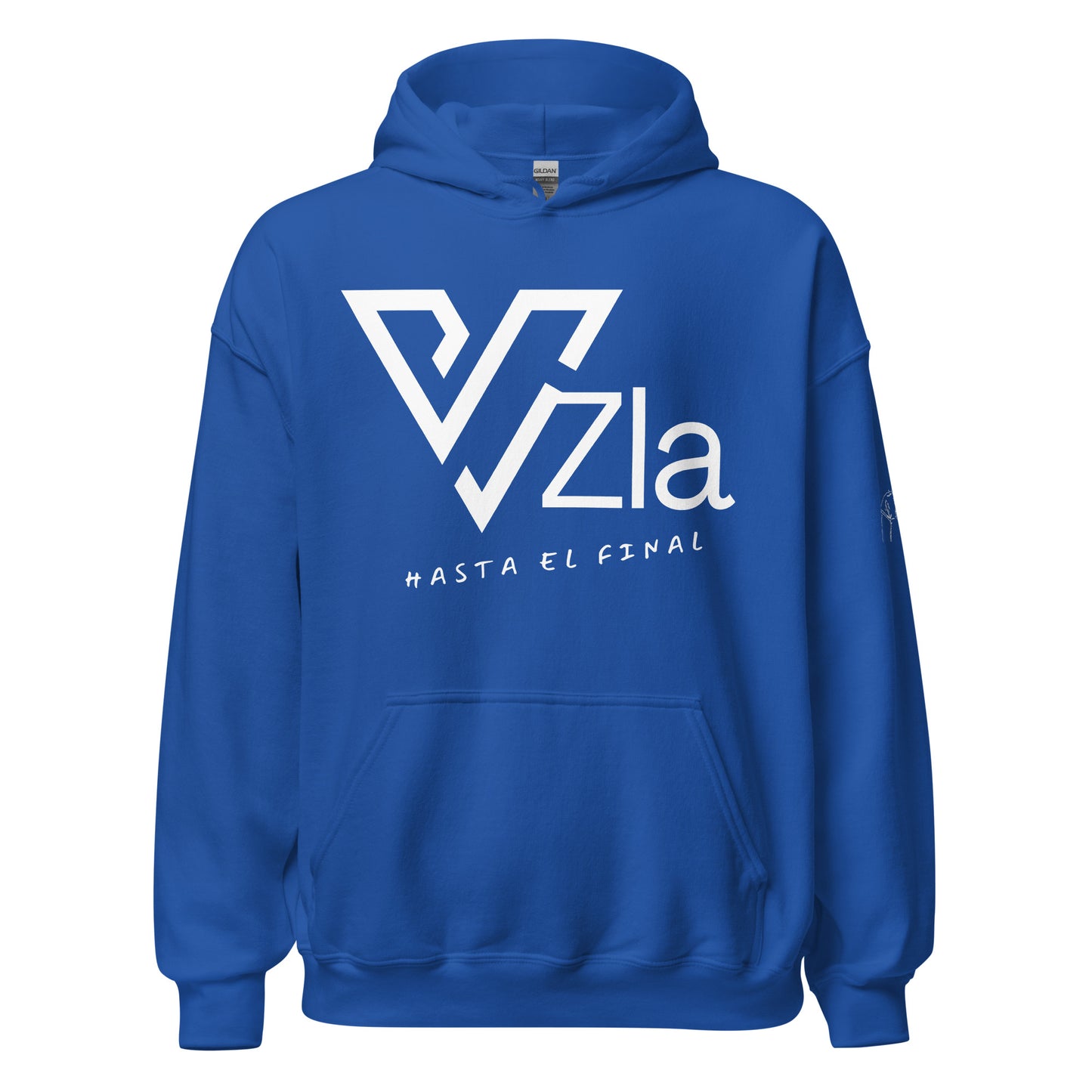 Sudadera con capucha azul royal Venezuela hasta el final