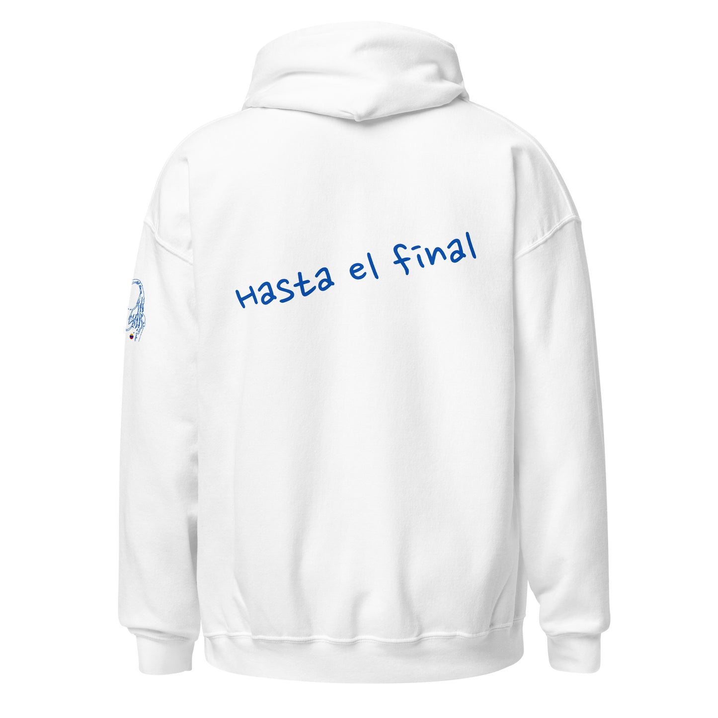 Sudadera con capucha blanca Venezuela con Maria Corina
