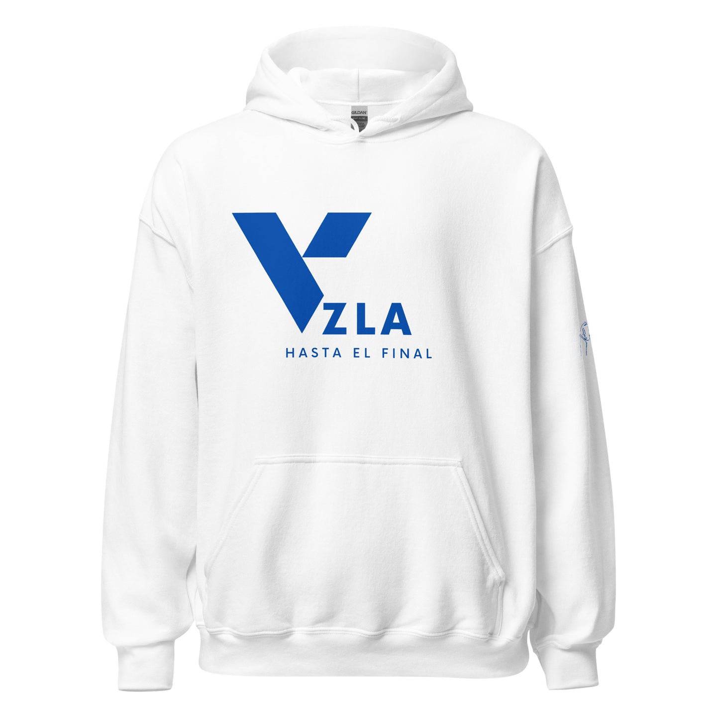 Sudadera con capucha blanca Venezuela con Maria Corina