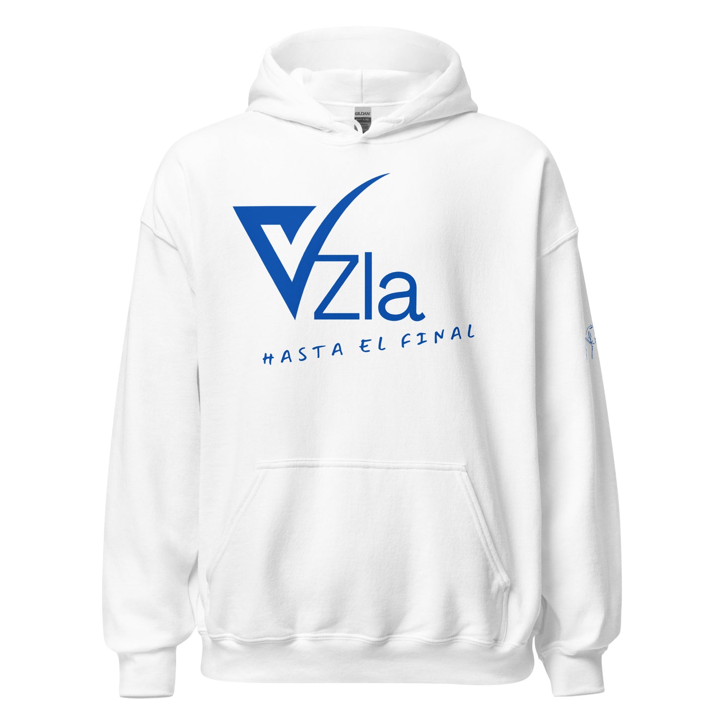 Sudadera con capucha Venezuela Hasta el Final color blanco