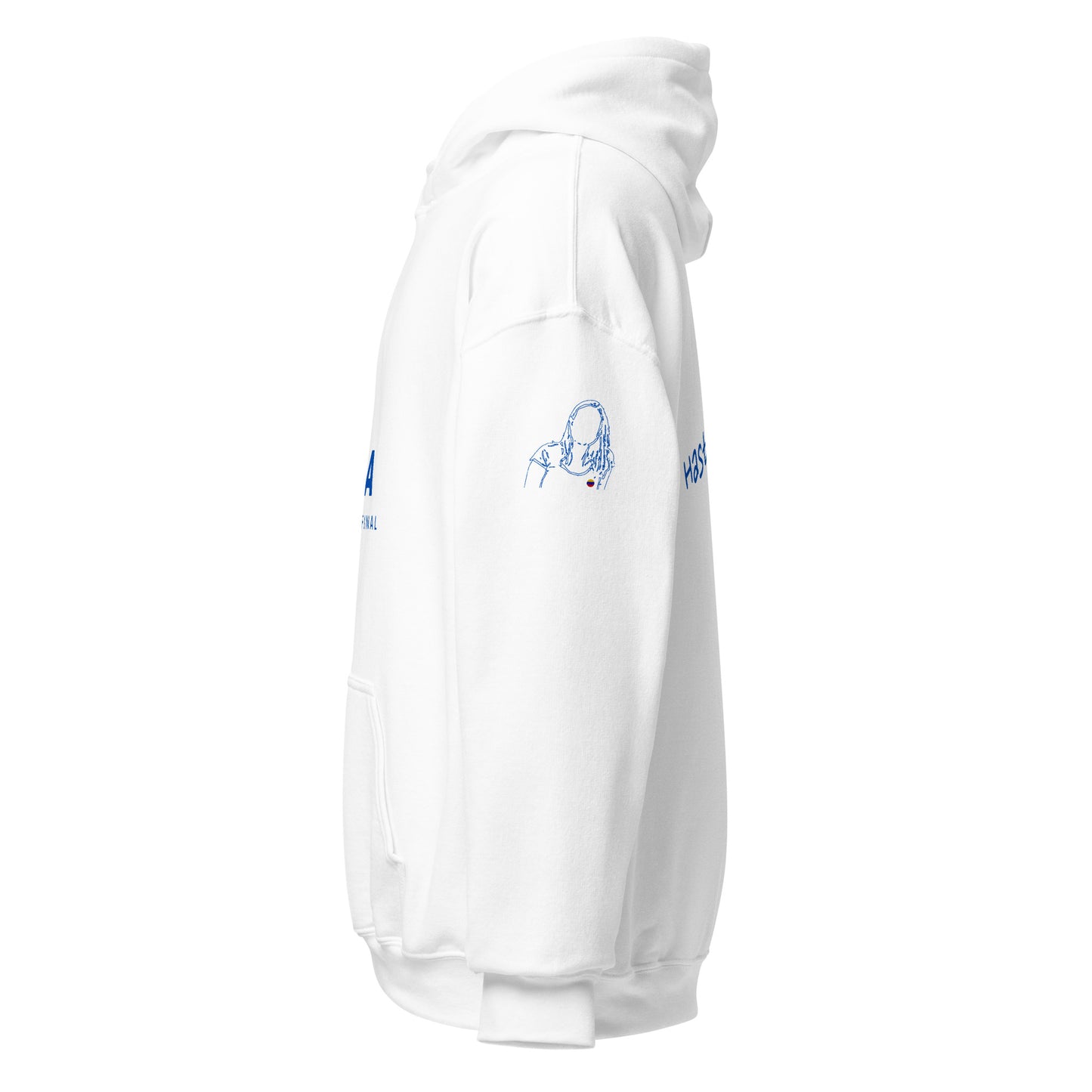 Sudadera con capucha blanca Venezuela con Maria Corina