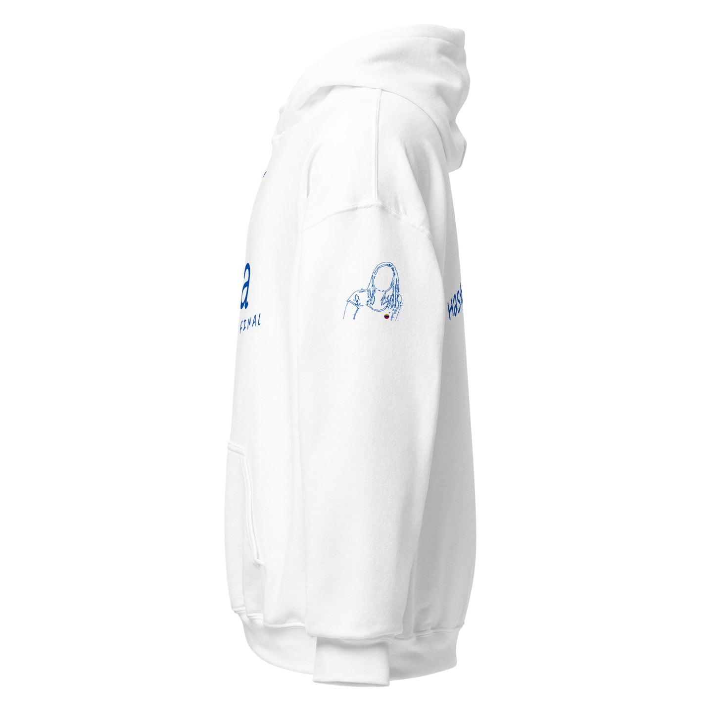 Sudadera con capucha Venezuela Hasta el Final color blanco