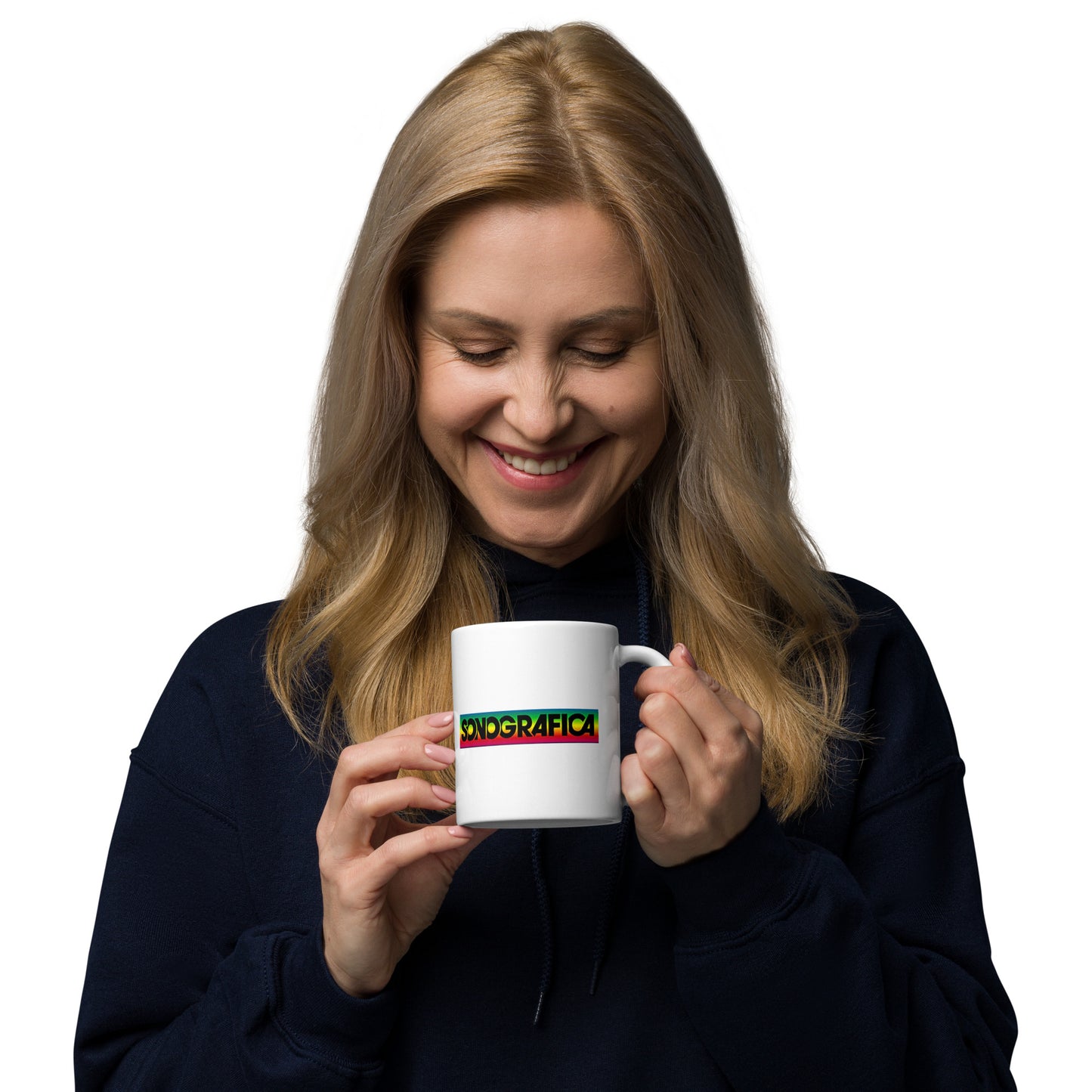 Taza blanca Sonografica classic