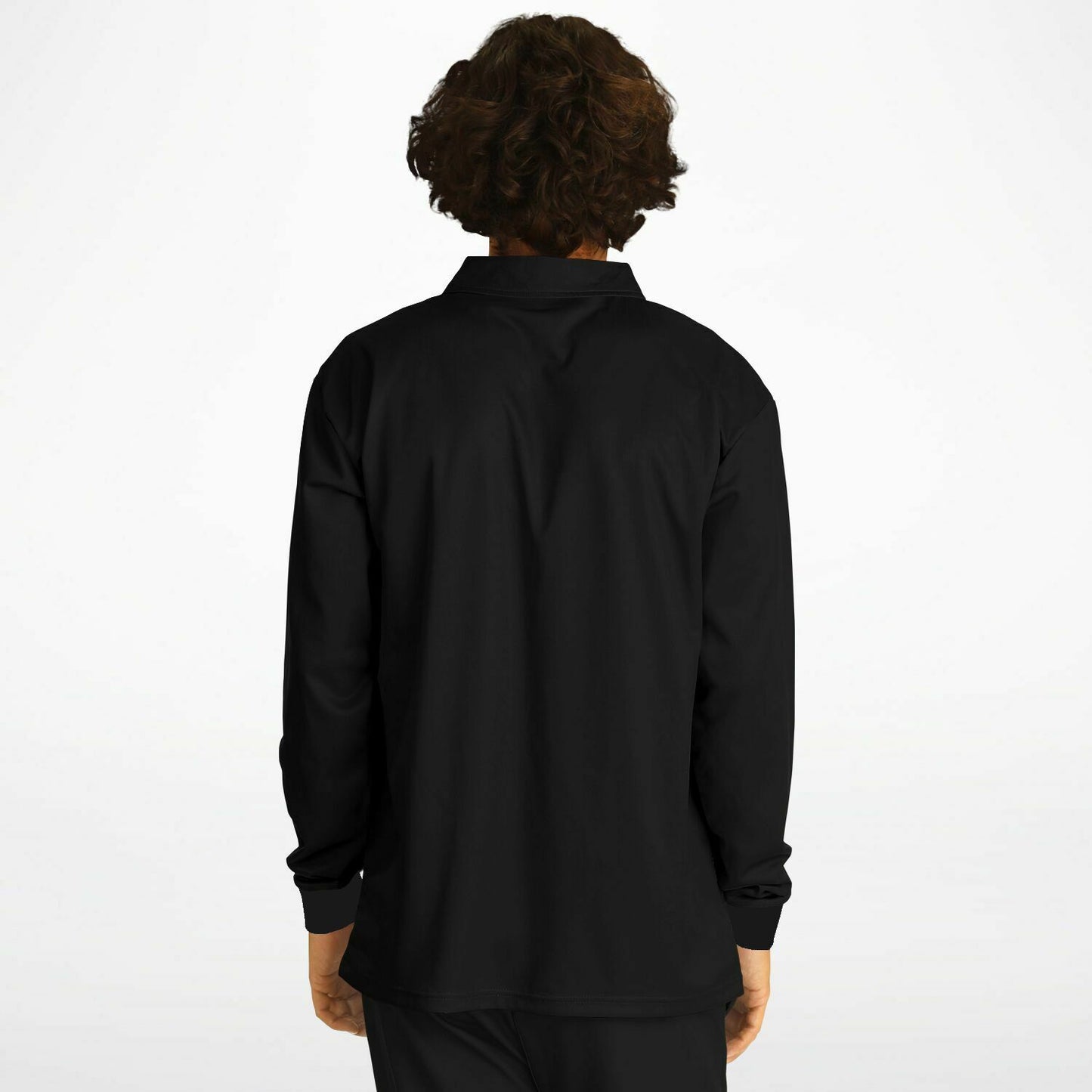 DESKA Clothin Polo T Shirt Long Sleeve Black