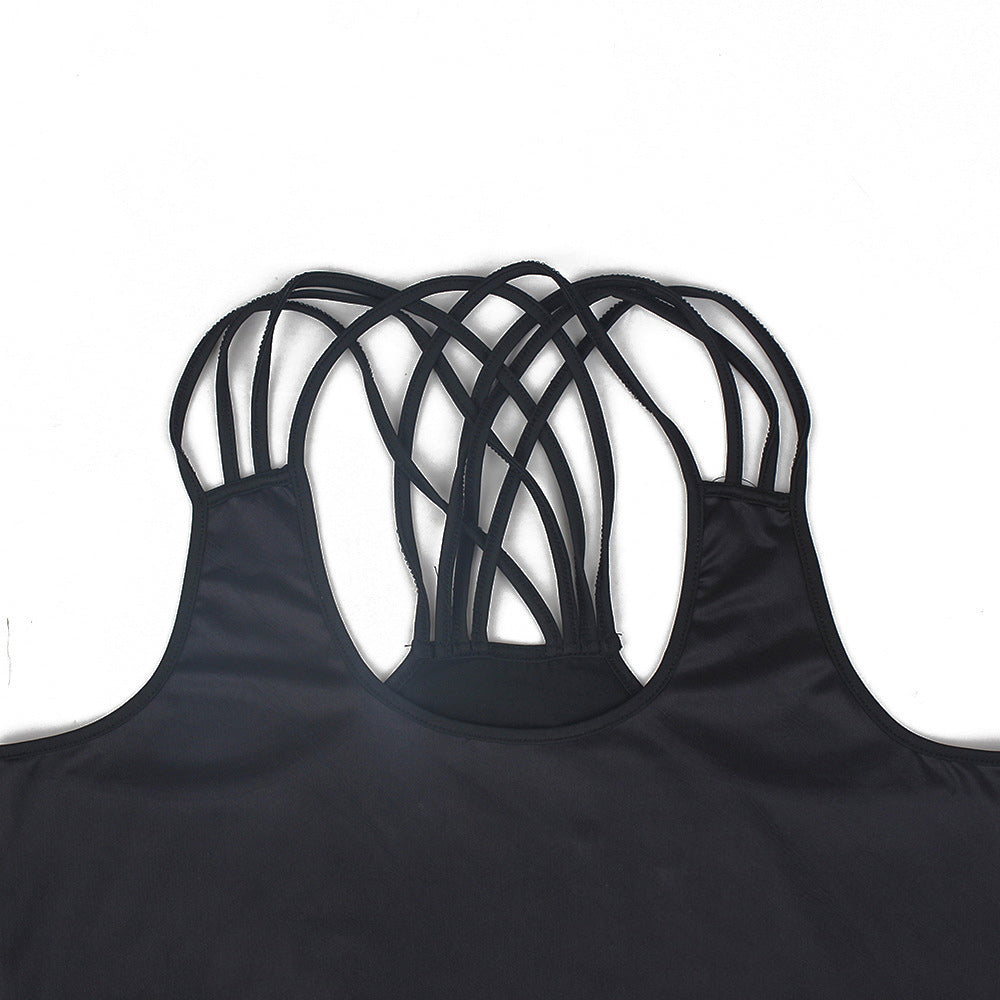 Women's Star Criss Cross Back Tank Top