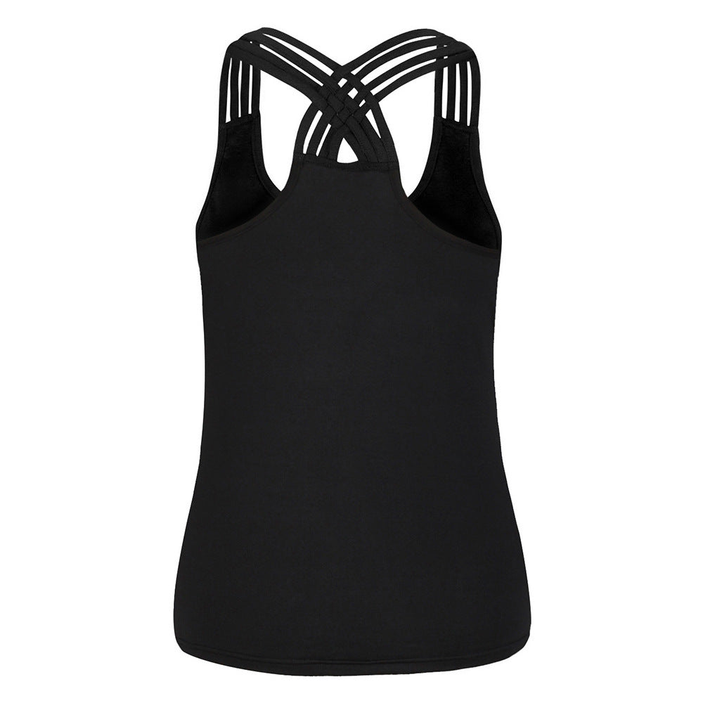 Women's Star Criss Cross Back Tank Top