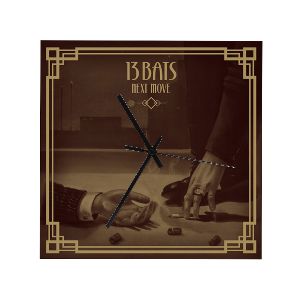 13 Bats Next Move Wall Clock