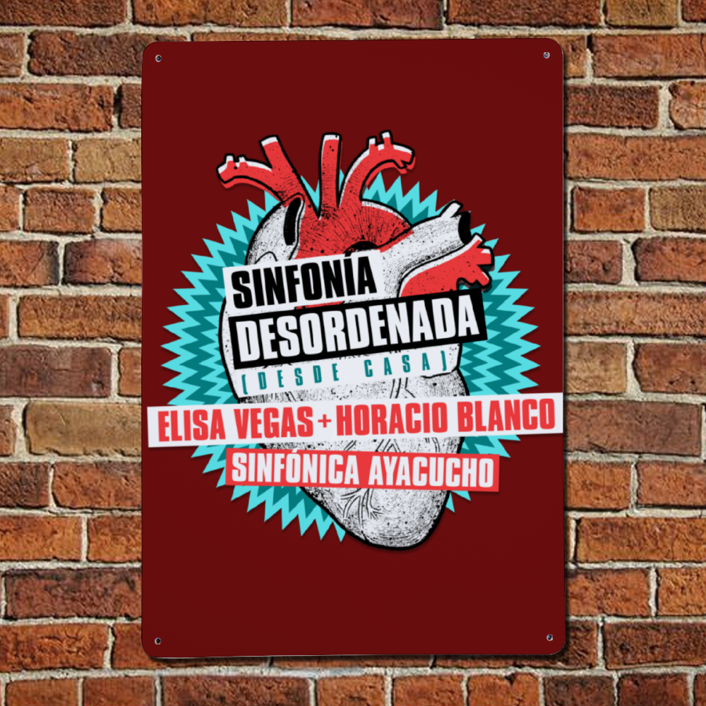 Cartel Metálico Sinfonía Desordenada