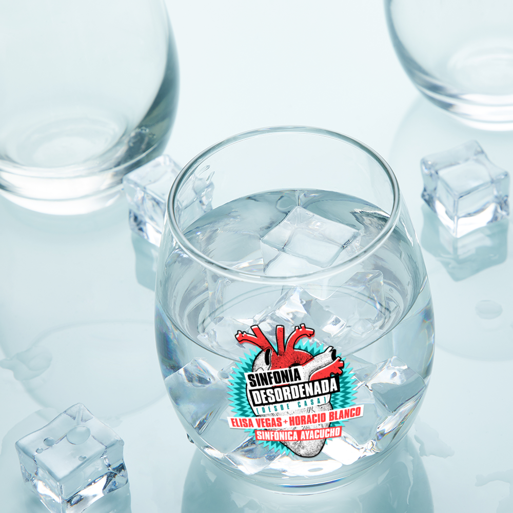 Vaso de Cristal Sinfonía Desordenada