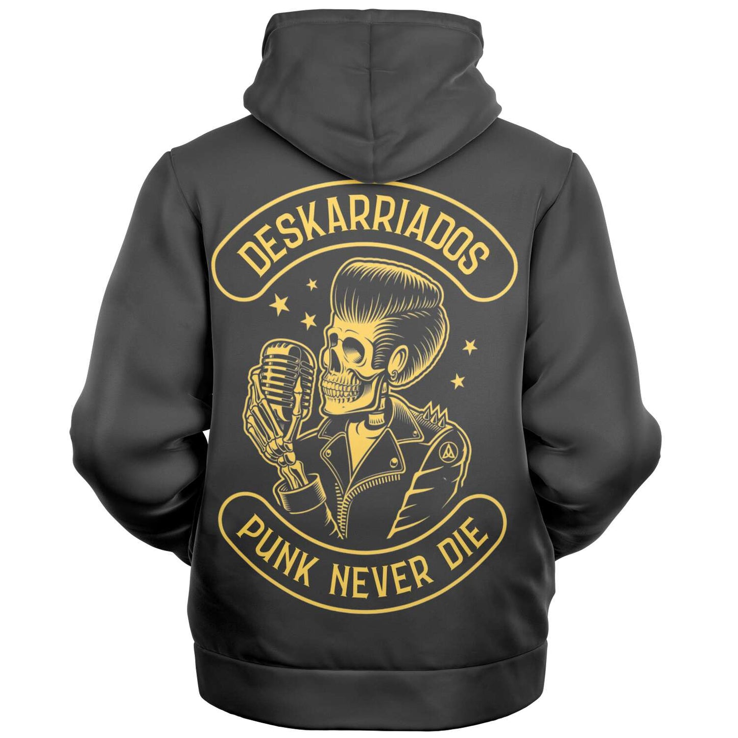 Deskarriados Punk Never Die Microfleece Hoodie Grey