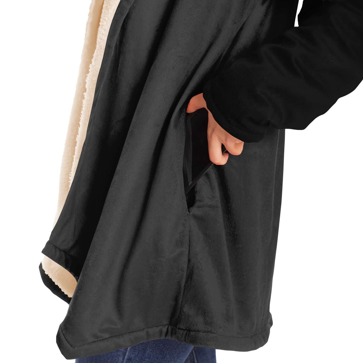 DESKA Clothing Microfleece Cloak Sport Grey