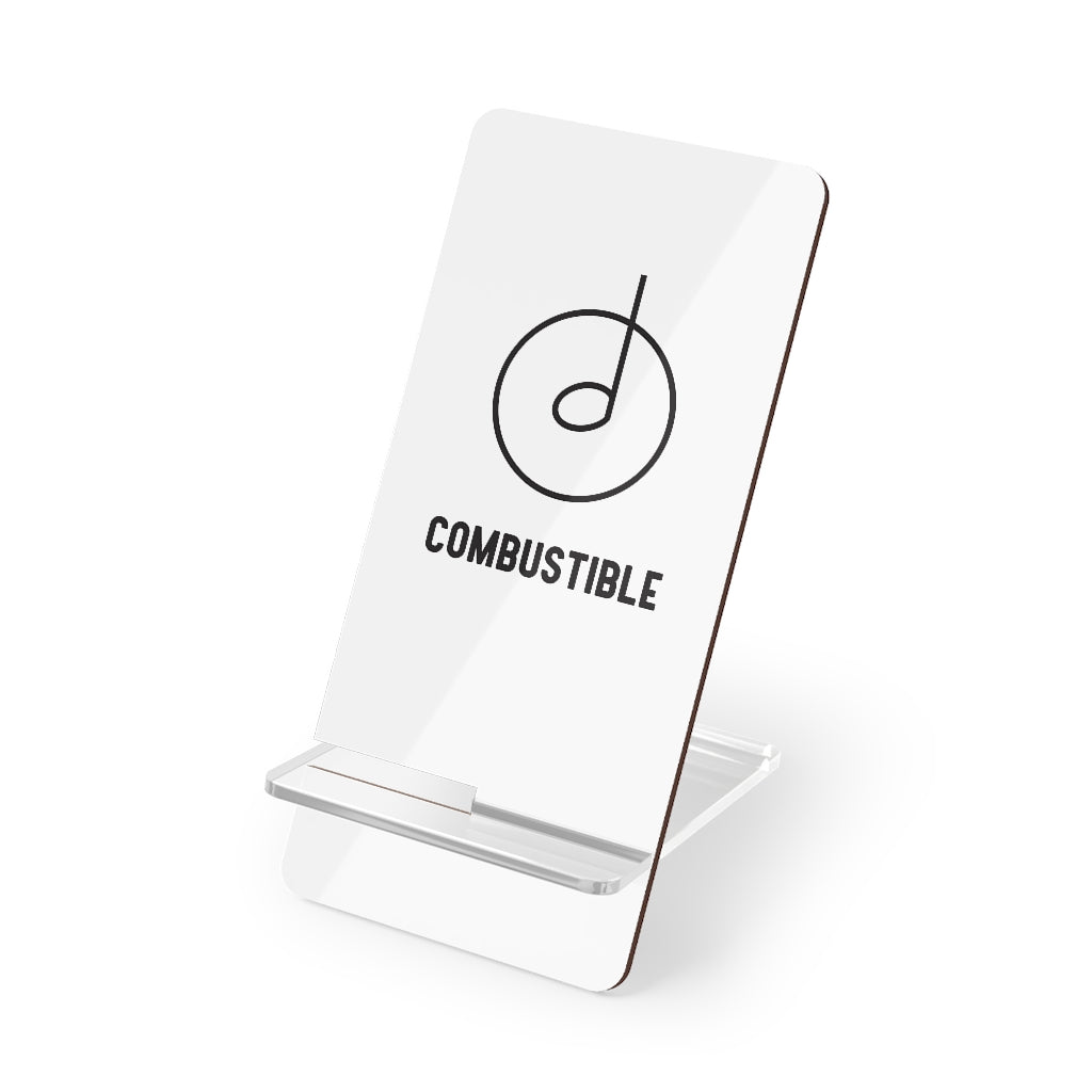 Combustible Display Stand for Smartphones