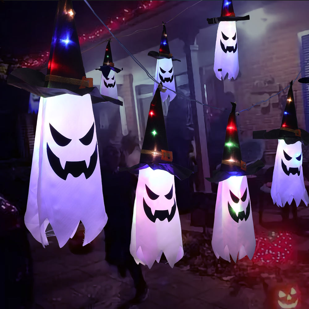 LED String Lights Ghost and Wizard