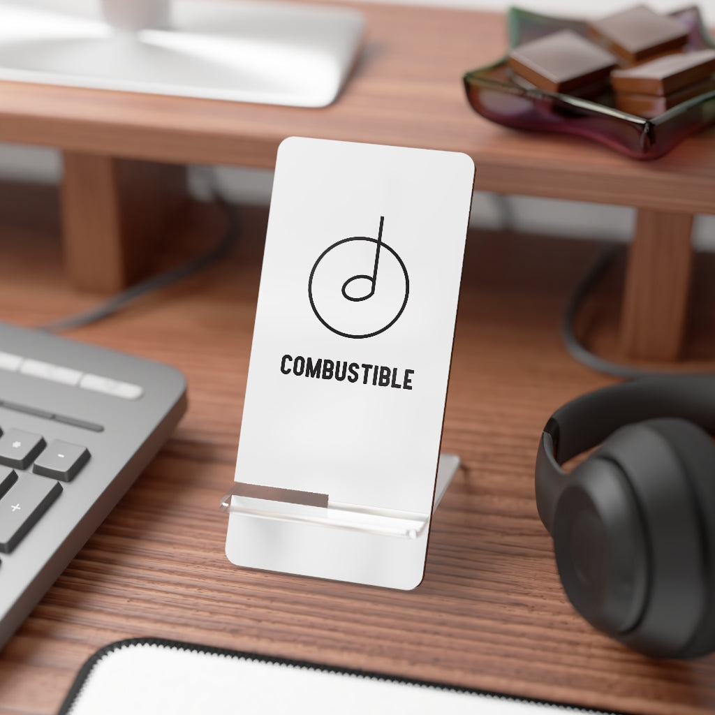Combustible Display Stand for Smartphones