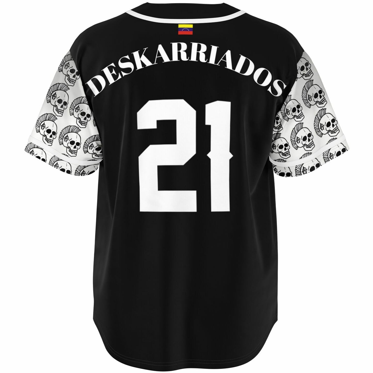 Deskarriados Baseball Jersey Black & White