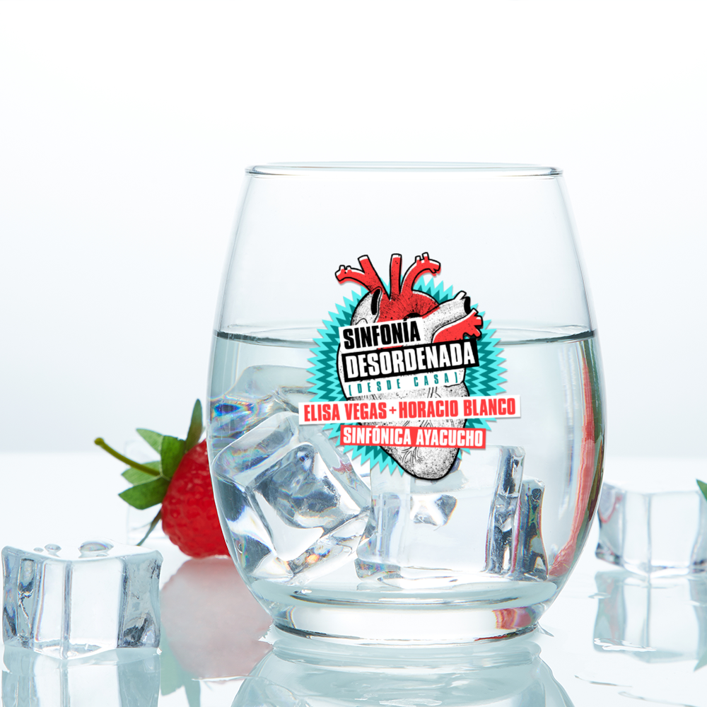 Vaso de Cristal Sinfonía Desordenada