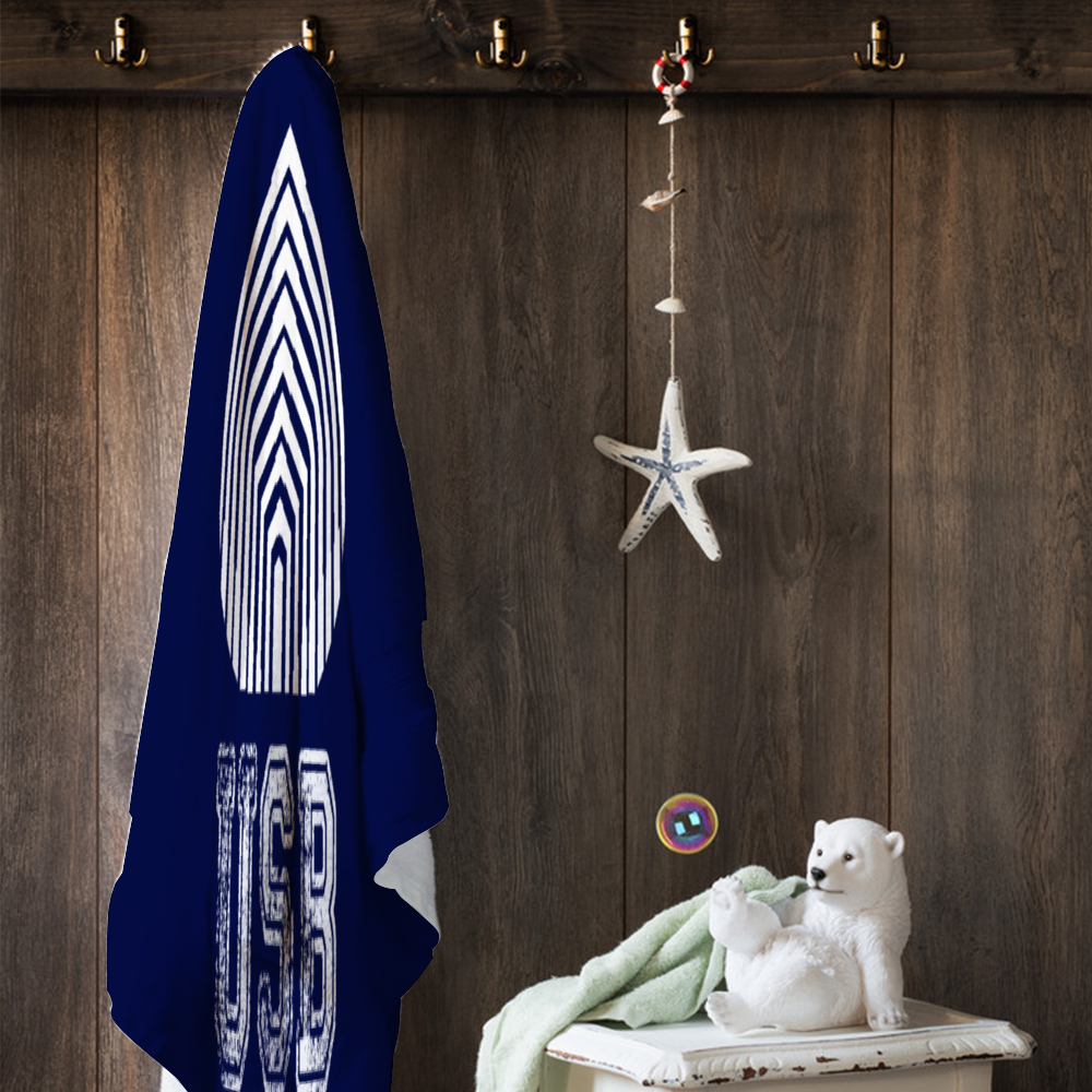 Toalla de Baño USB Azul Marino 90x150 cm