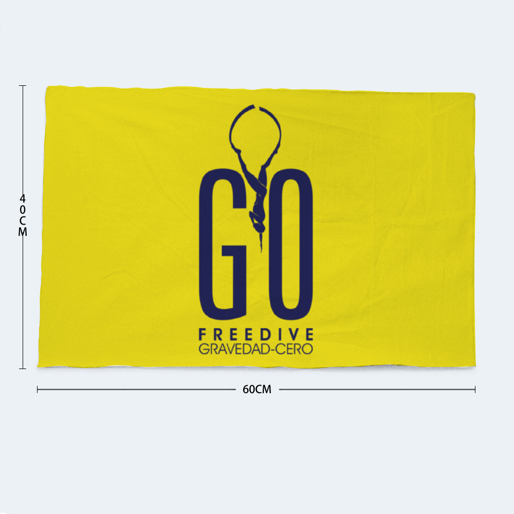 Freedive G0 Yellow Blue Bath Towel