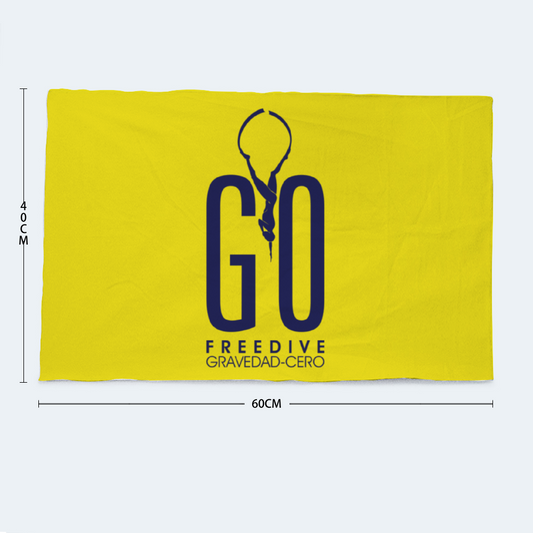 Freedive G0 Yellow Blue Bath Towel