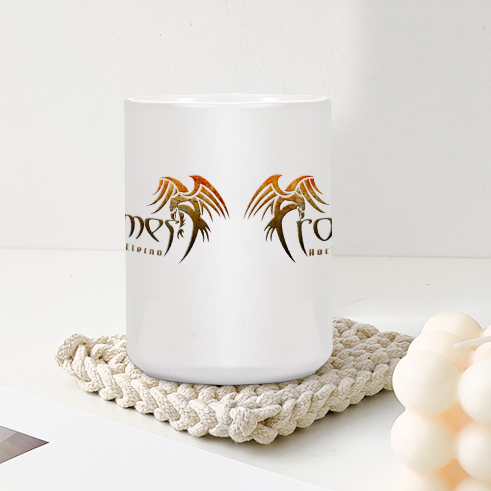 Promesa White Ceramic Coffee Mug 15 Oz