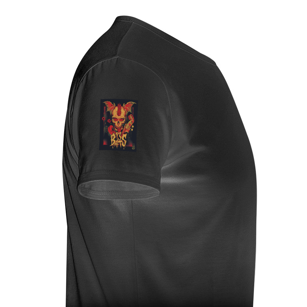 13 Bats Skull Black T-Shirt