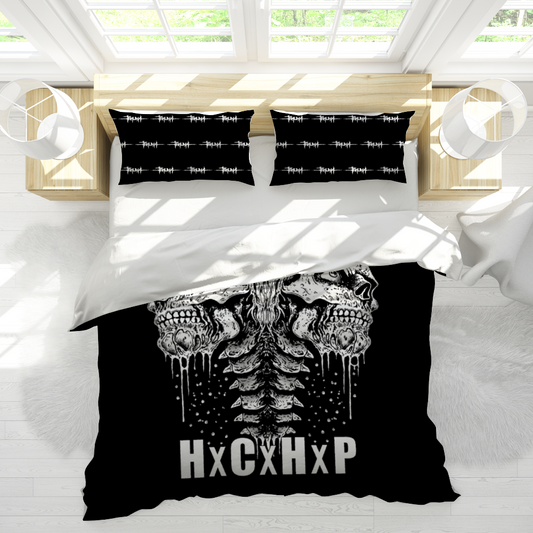 Trauma Skulls 3 Pieces King Size Bedding Cover Set