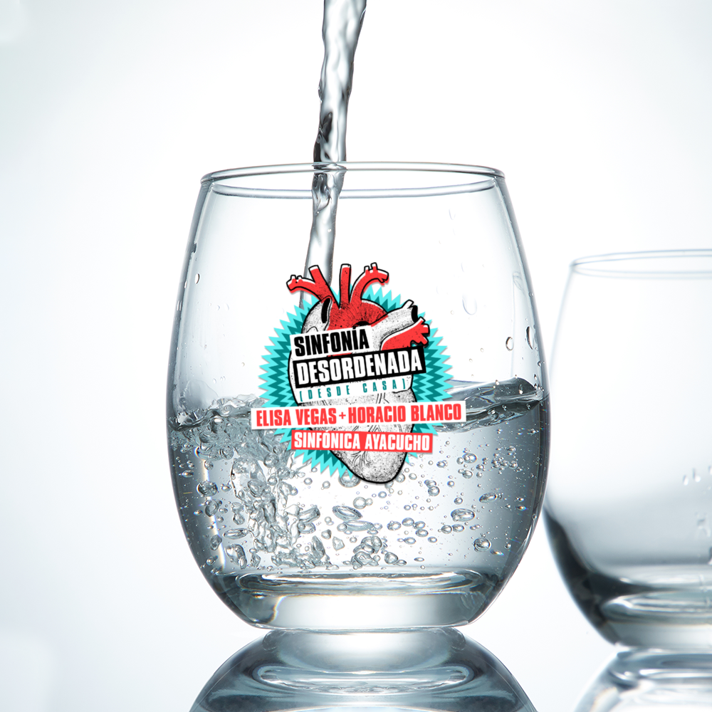 Vaso de Cristal Sinfonía Desordenada