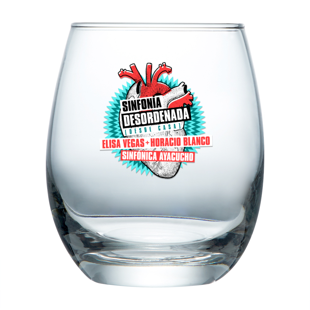 Vaso de Cristal Sinfonía Desordenada