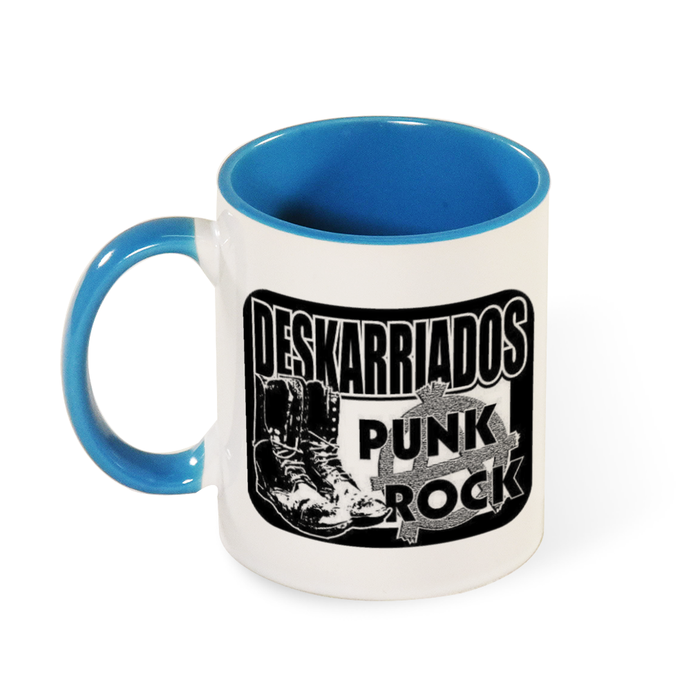 Deskarriados Multicolor Mug with Colored Handle