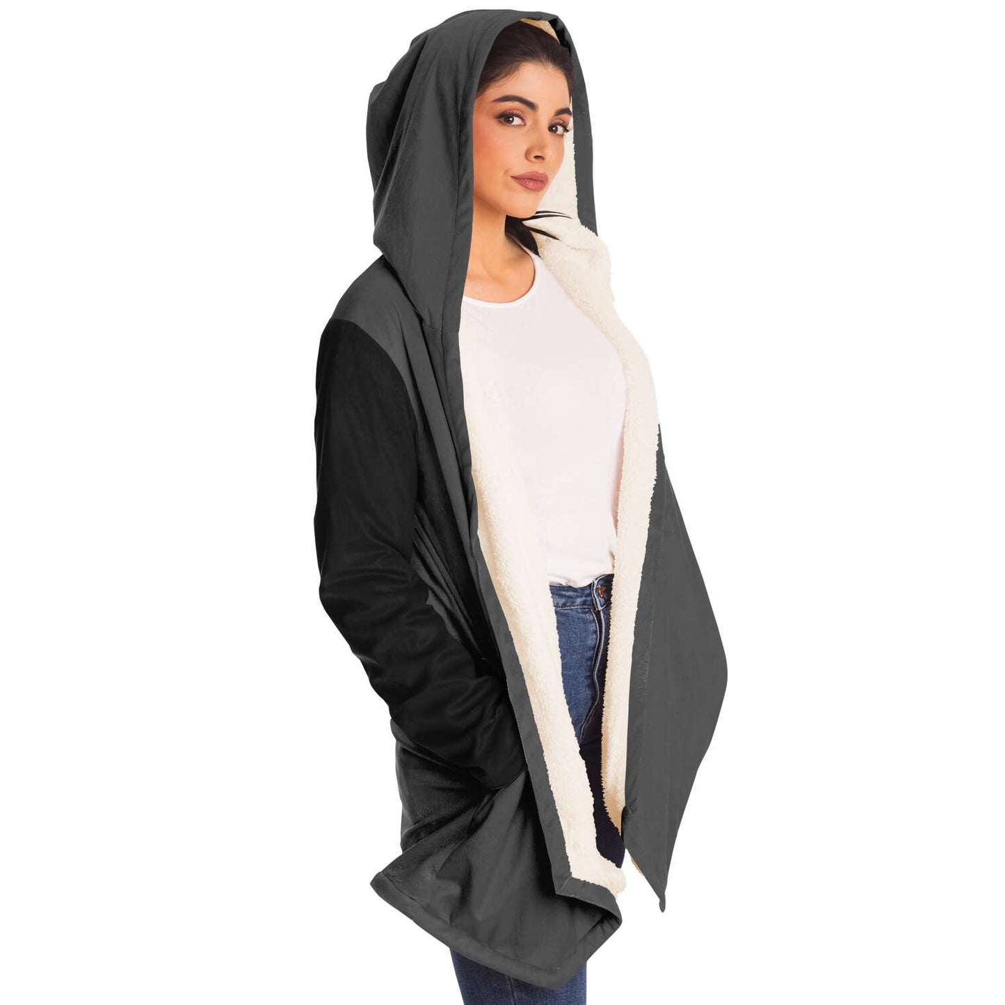 DESKA Clothing Microfleece Cloak Sport Grey