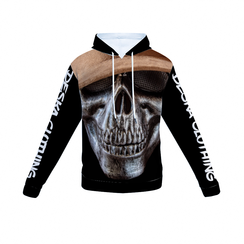 Skull with Hat Hoodie