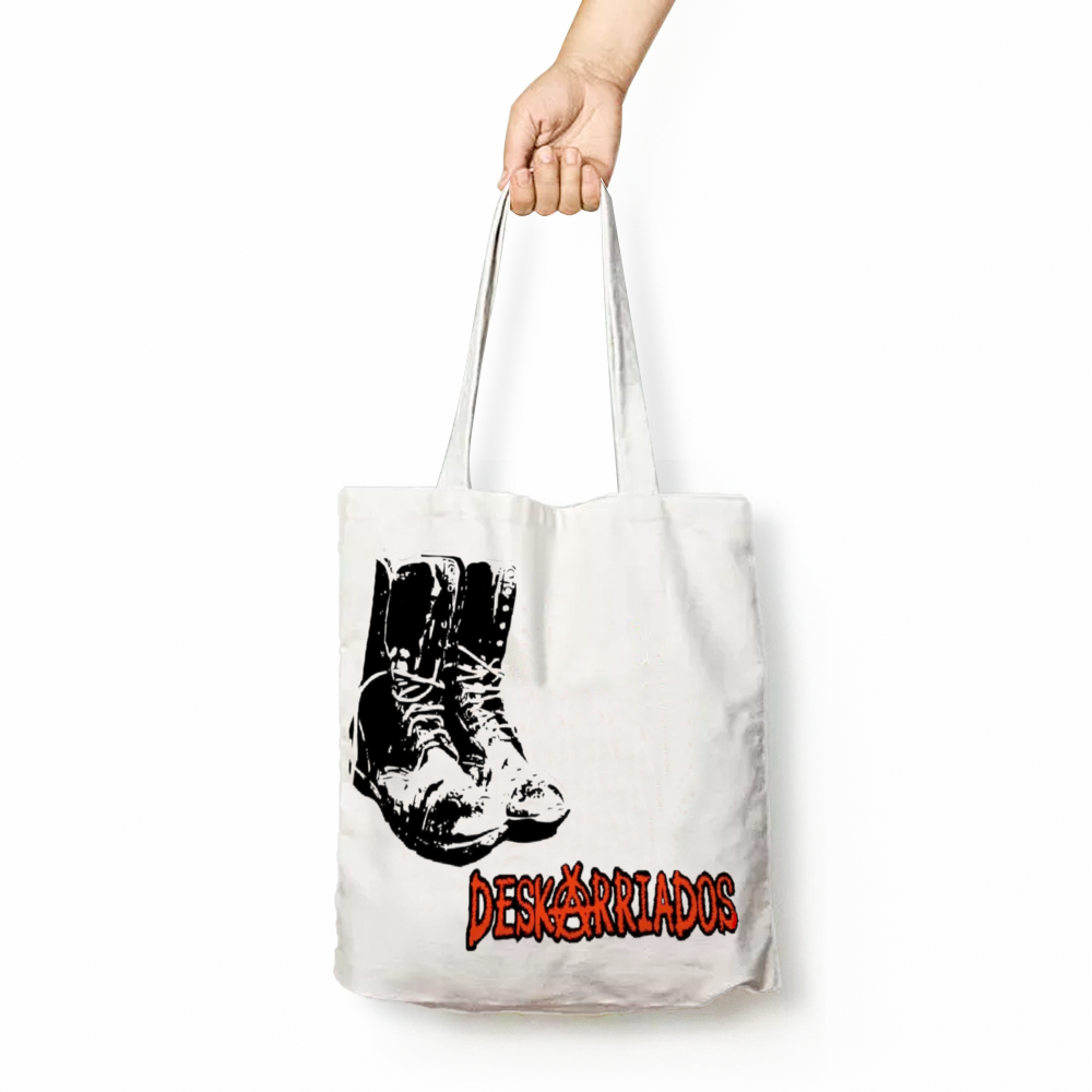 Deskarriados Punk Boots Tote Bags