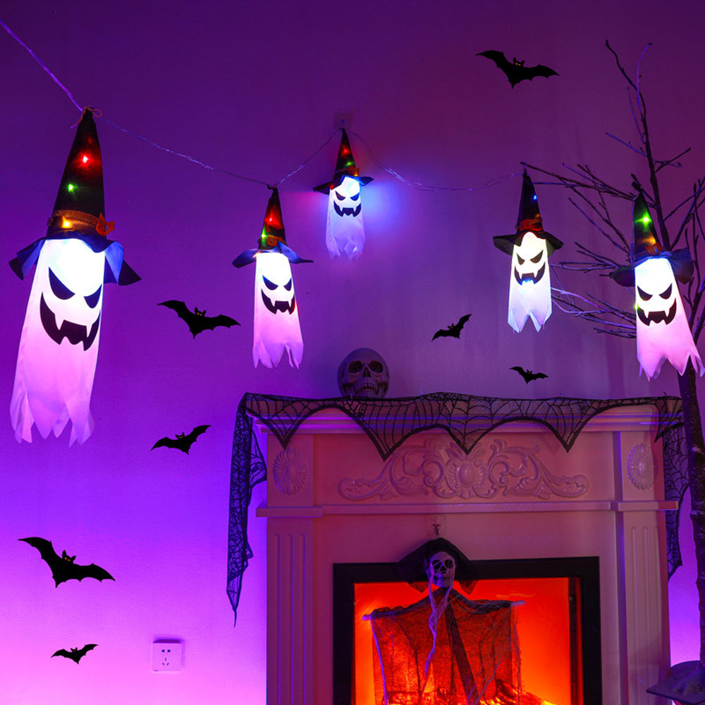 LED String Lights Ghost and Wizard