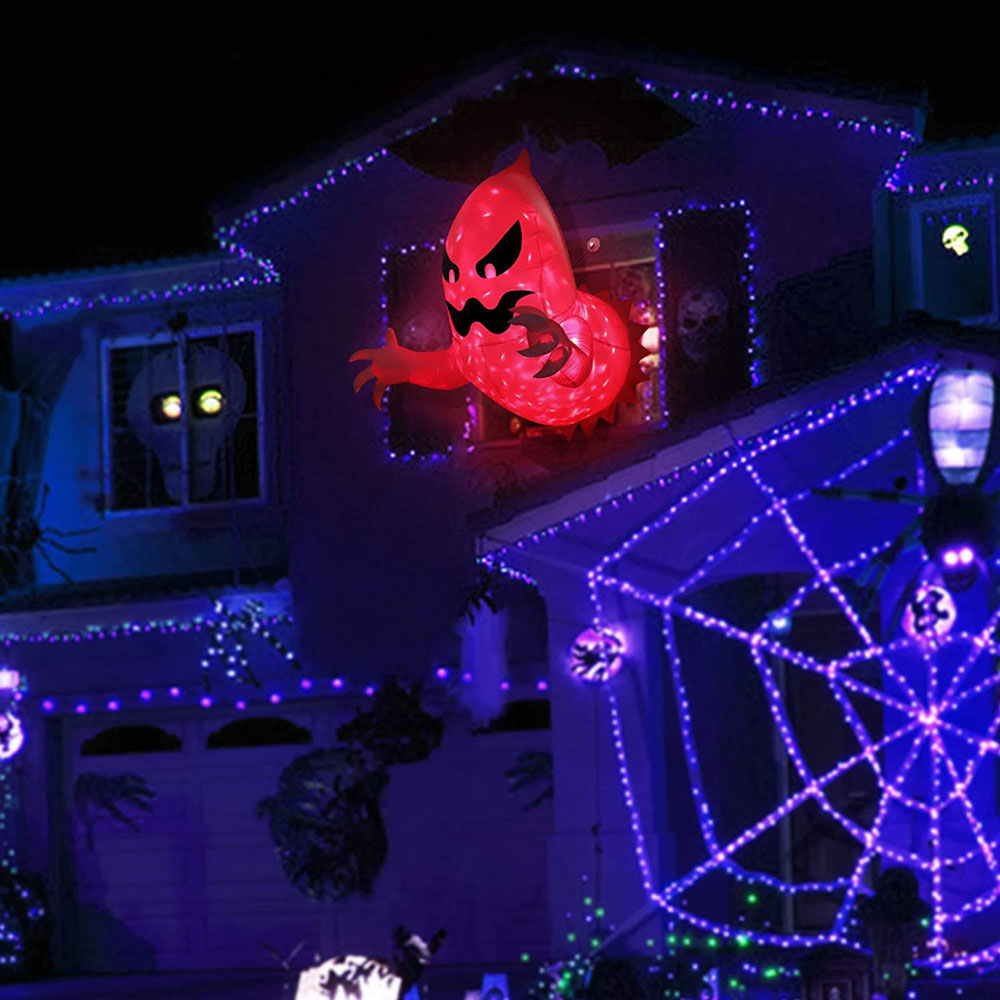 Halloween Inflatable Ghost Lamp decor Outdoor Party Spooky Light