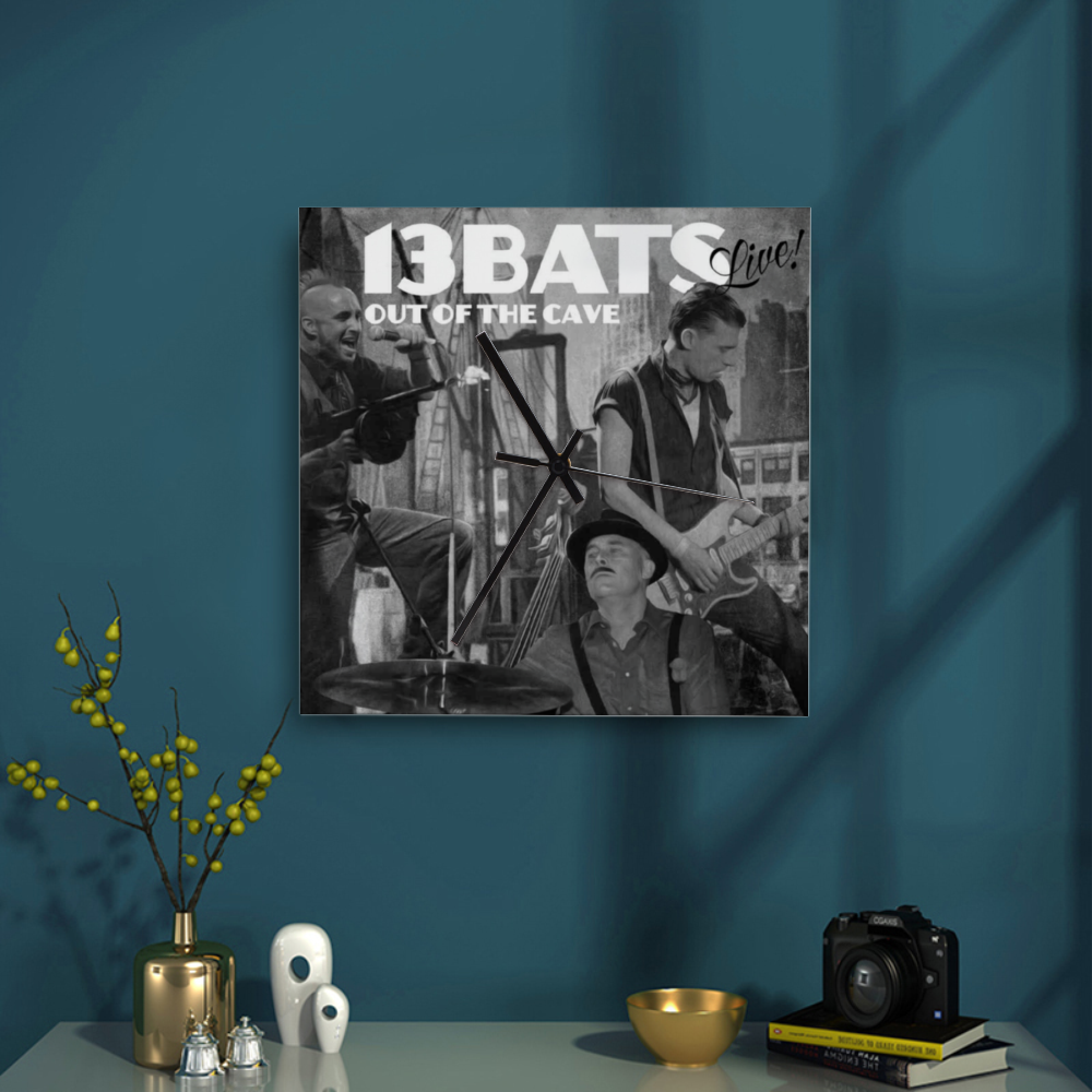 13 Bats Out Of The Cave Live Wall Clock