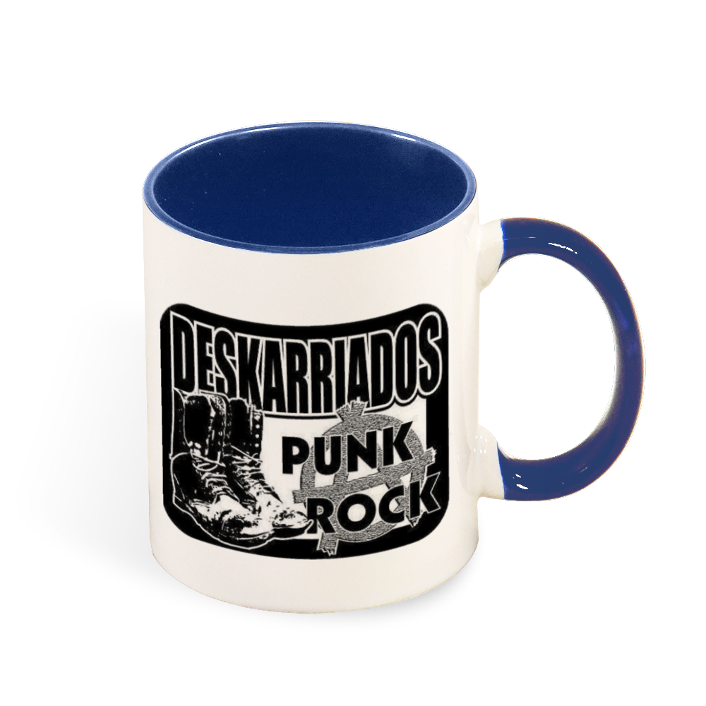 Deskarriados Multicolor Mug with Colored Handle
