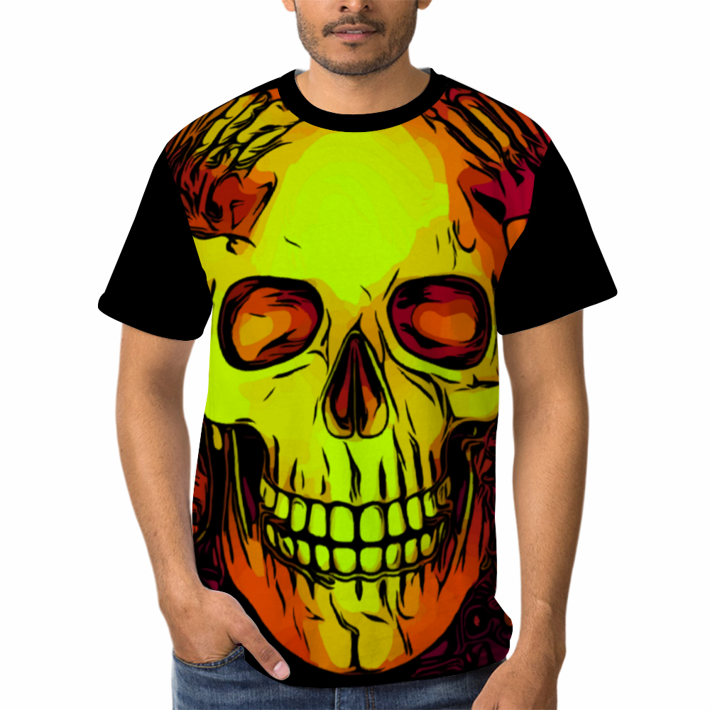 Skull Amethyst Yellow T-Shirt