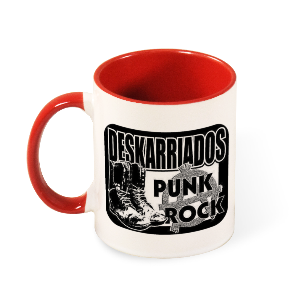 Deskarriados Multicolor Mug with Colored Handle