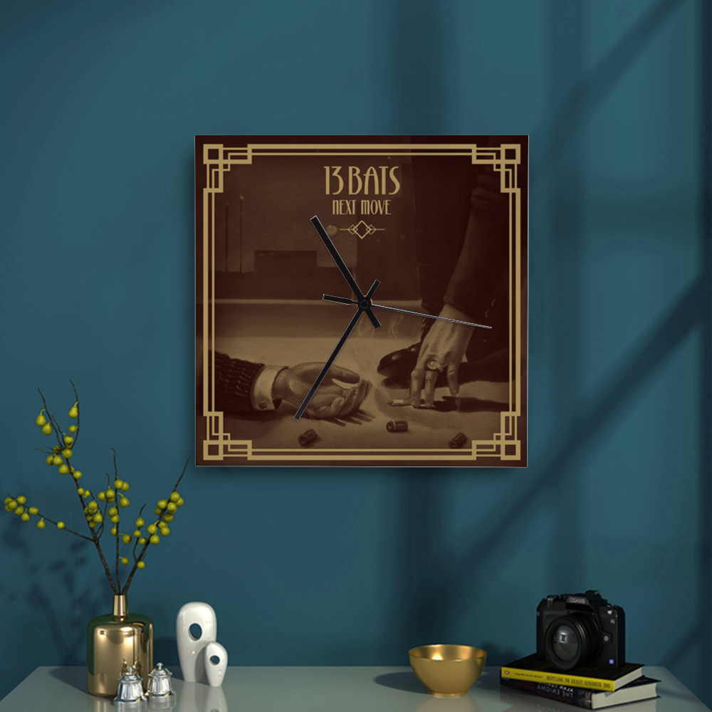 13 Bats Next Move Wall Clock