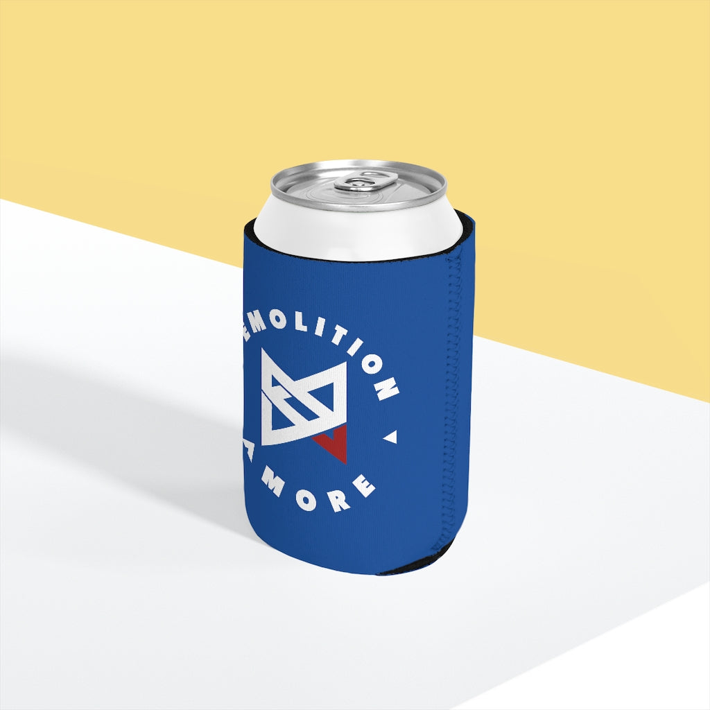 Demolition Amore Can Cooler Sleeve Blue