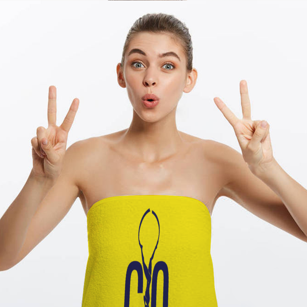 Freedive G0 Yellow Blue Bath Towel