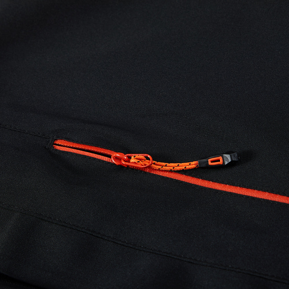 Buisy Black Nylon Jacket Waterproof