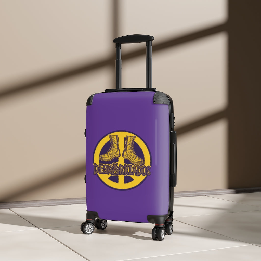 Deskarriados Classic Logo Lilac Mustard Cabin Suitcase